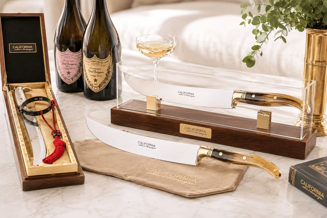 Champagne Saber Accessories: Stands, Cases & Display Ideas