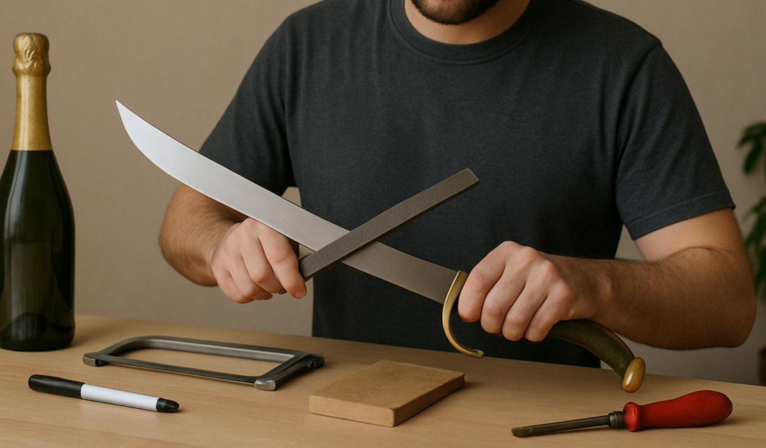 DIY Champagne Saber Making Guide to Creating Your Own Champagne Saber at Home