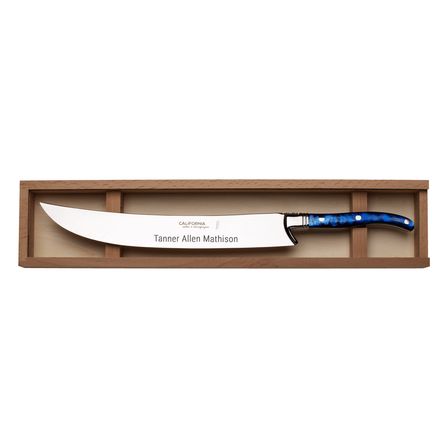 Electric Blue California Champagne Saber