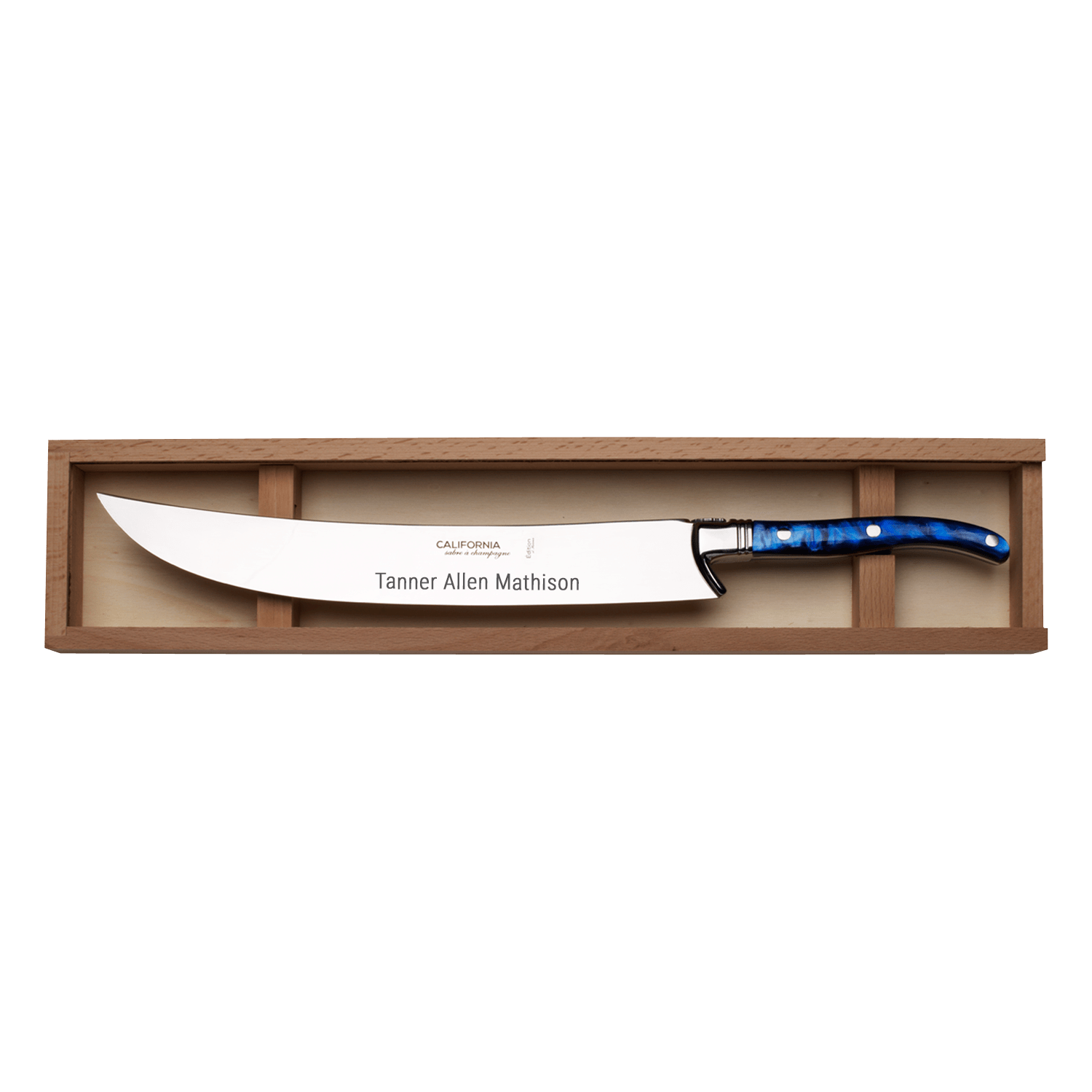 Electric Blue California Champagne Saber