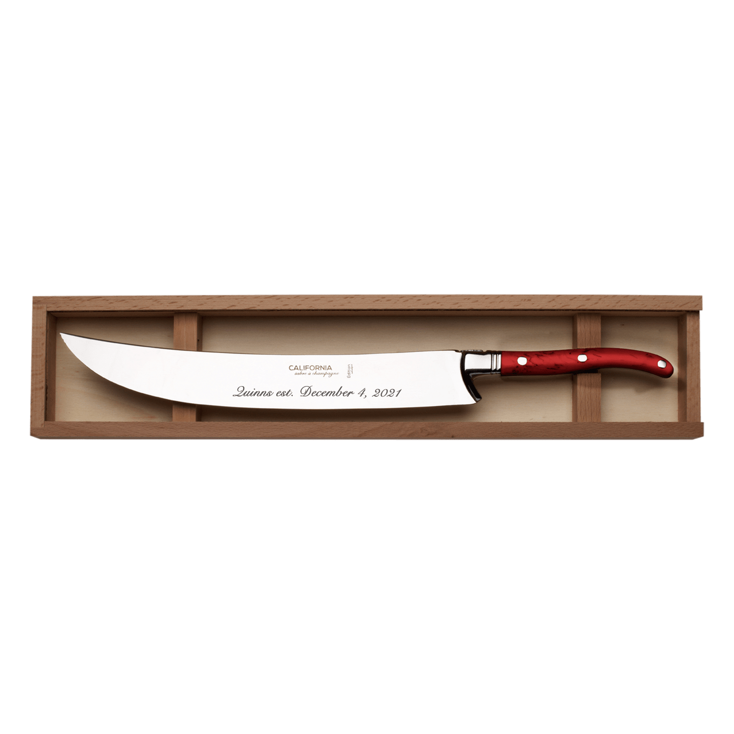 Fire Red California Champagne Saber