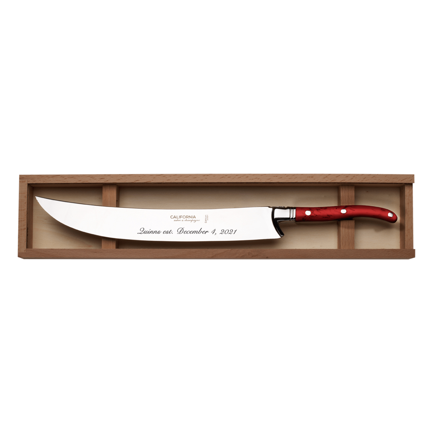 Fire Red California Champagne Saber