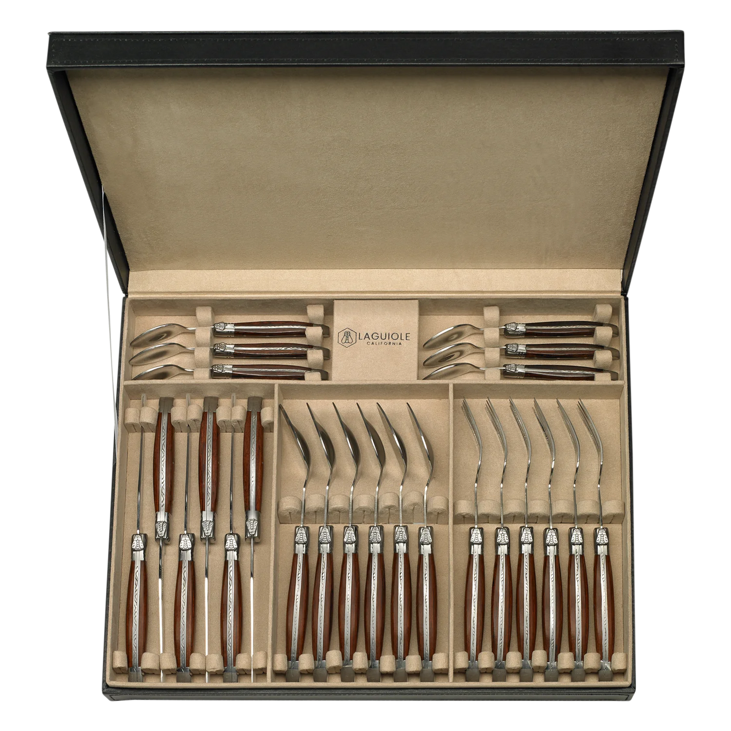 Flatware Set Rosewood (Laguiole California)
