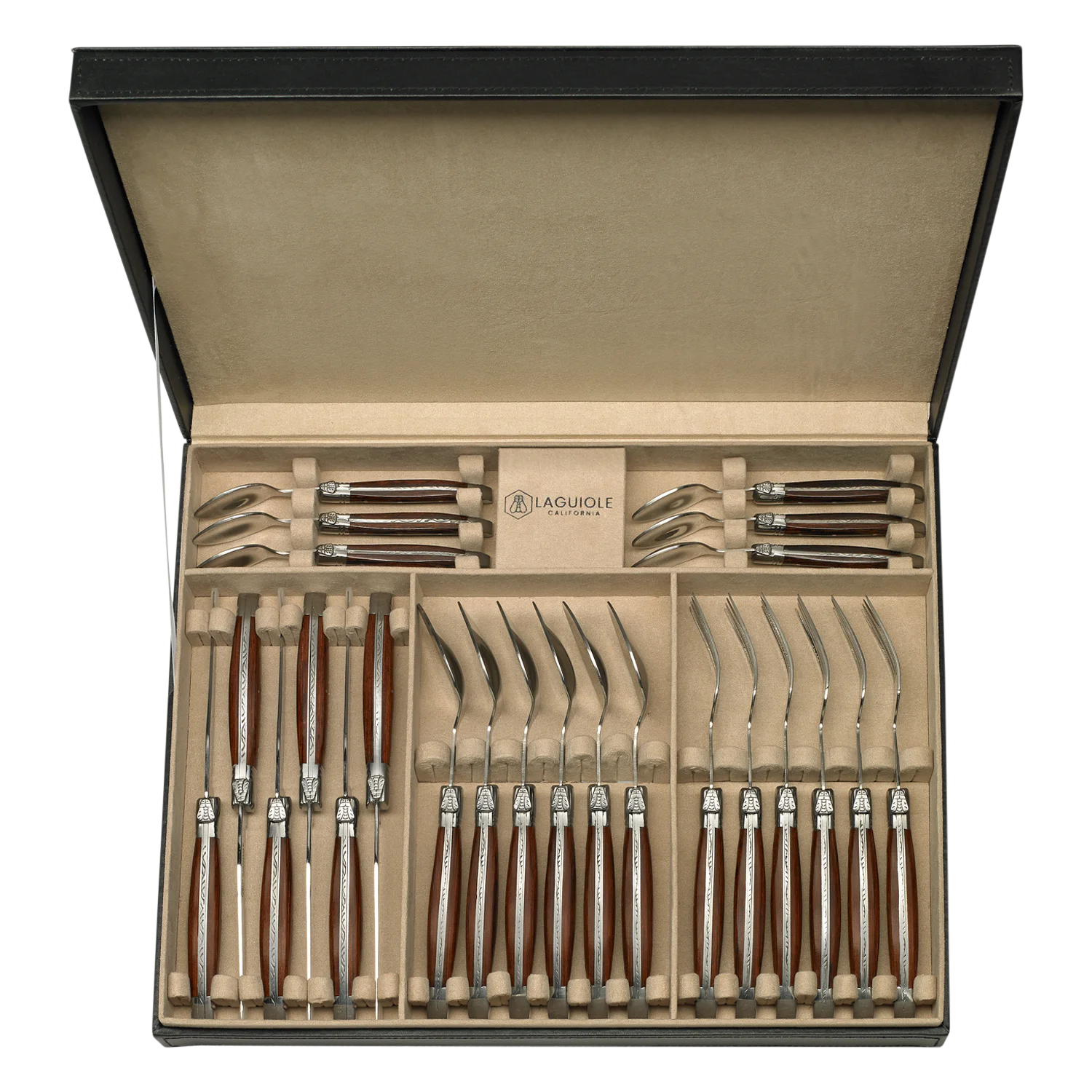 Flatware Set Rosewood (Laguiole California)