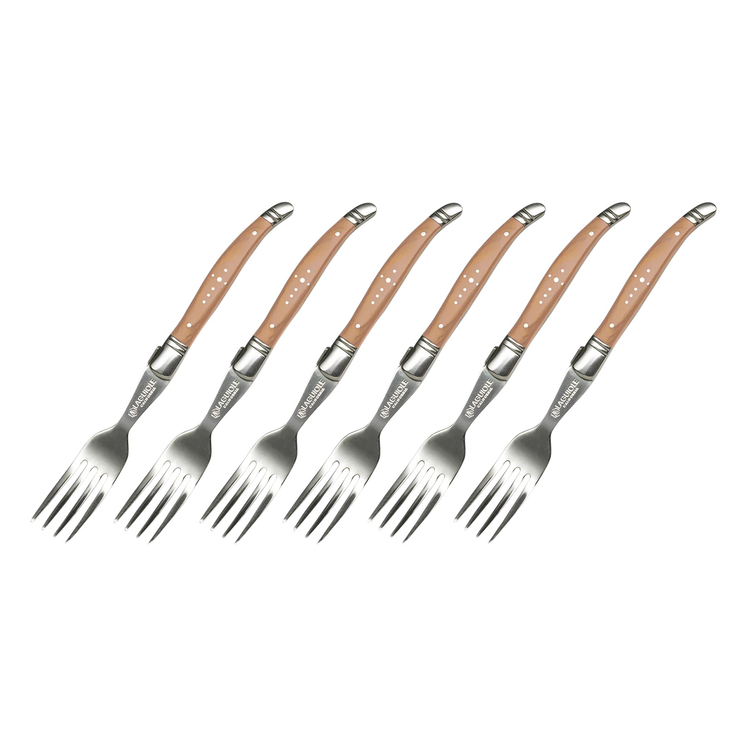 Fork Set Naturalwood (Laguiole California)