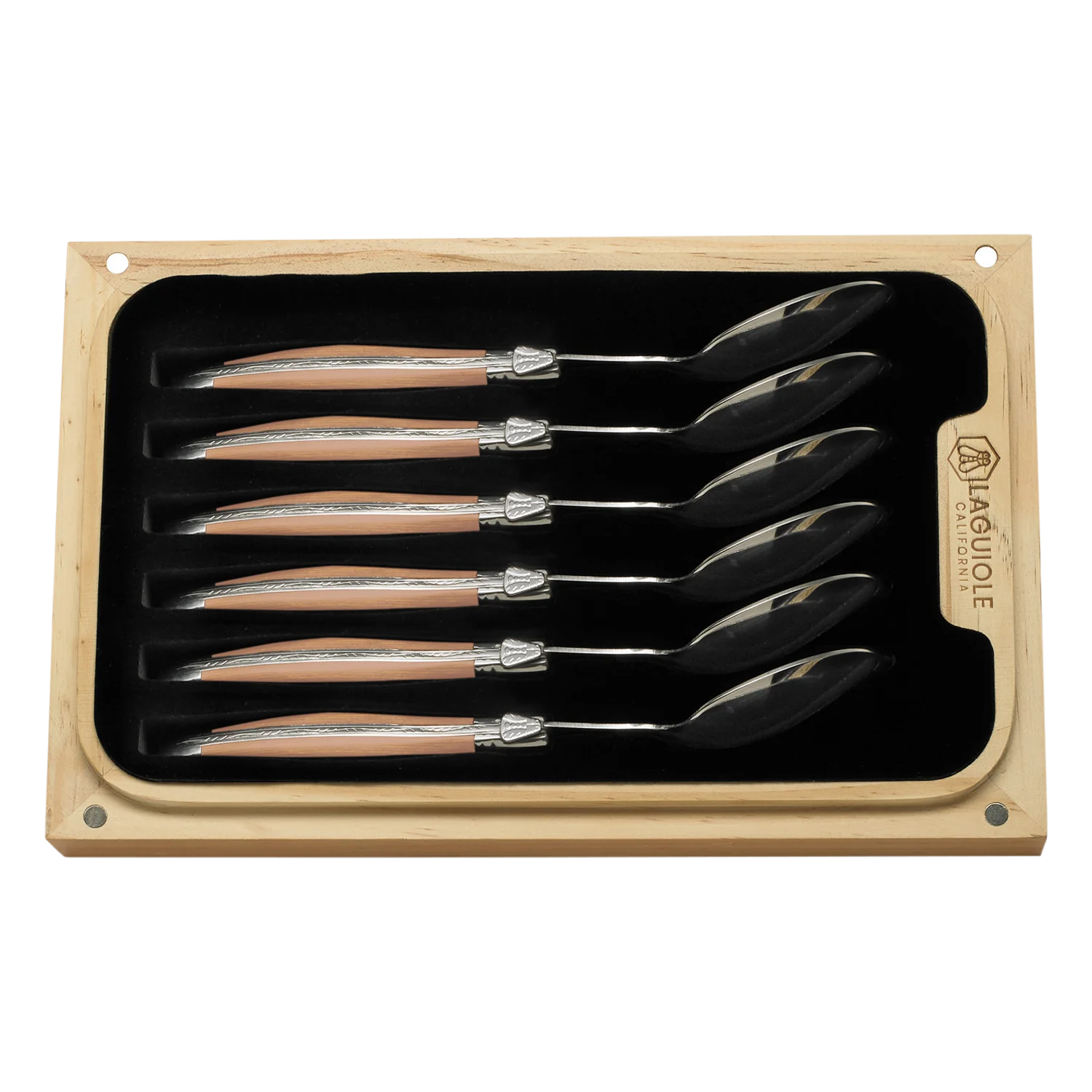 Steak Knife Set Naturalwood (Laguiole California)