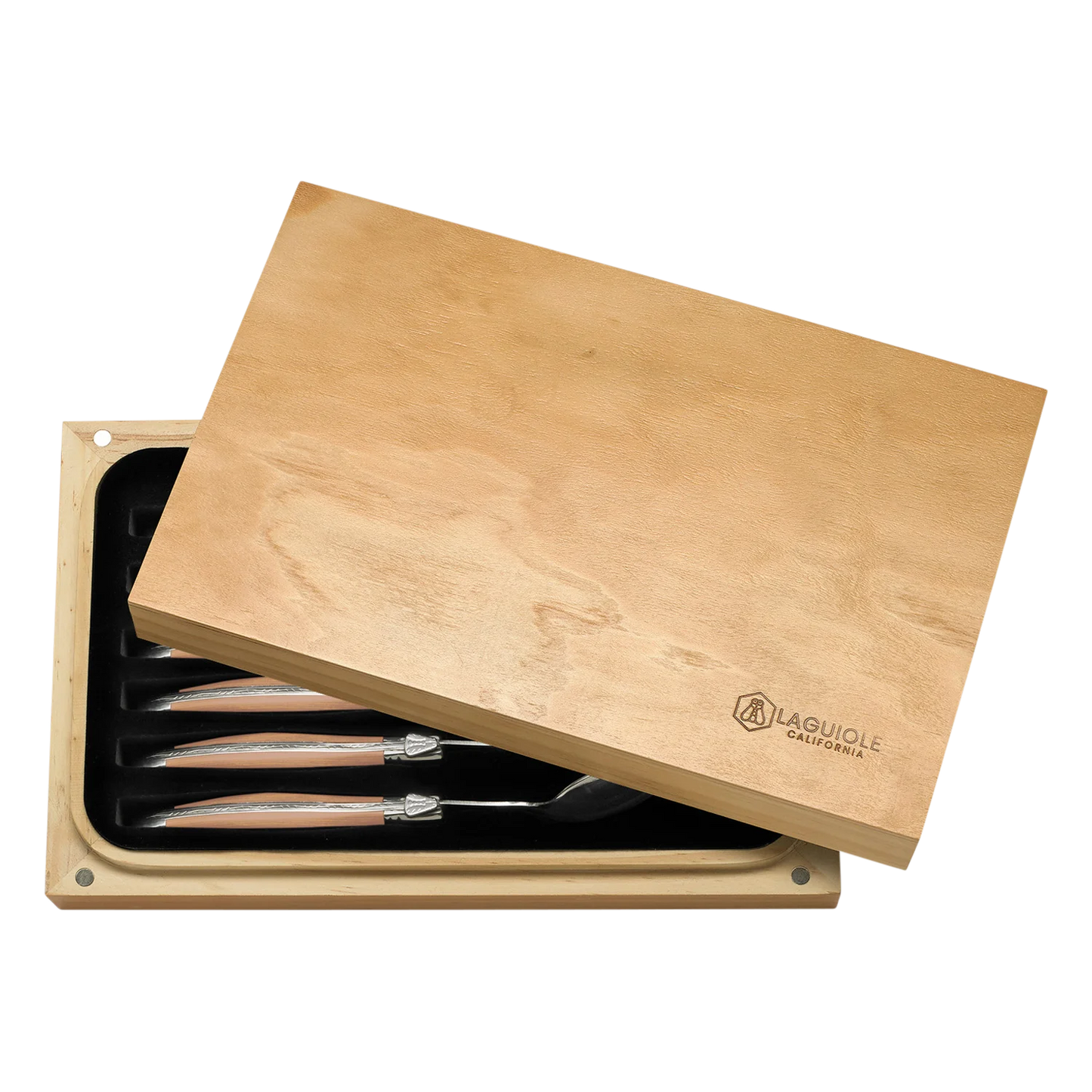 Steak Knife Set Naturalwood (Laguiole California)