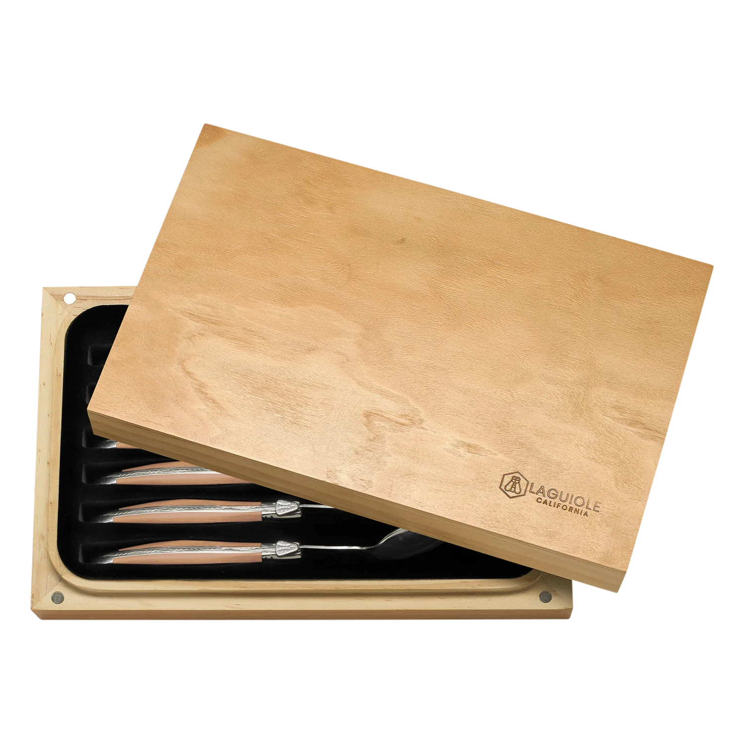 Steak Knife Set Naturalwood (Laguiole California)