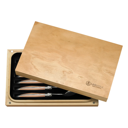 Steak Knife Set Naturalwood (Laguiole California)