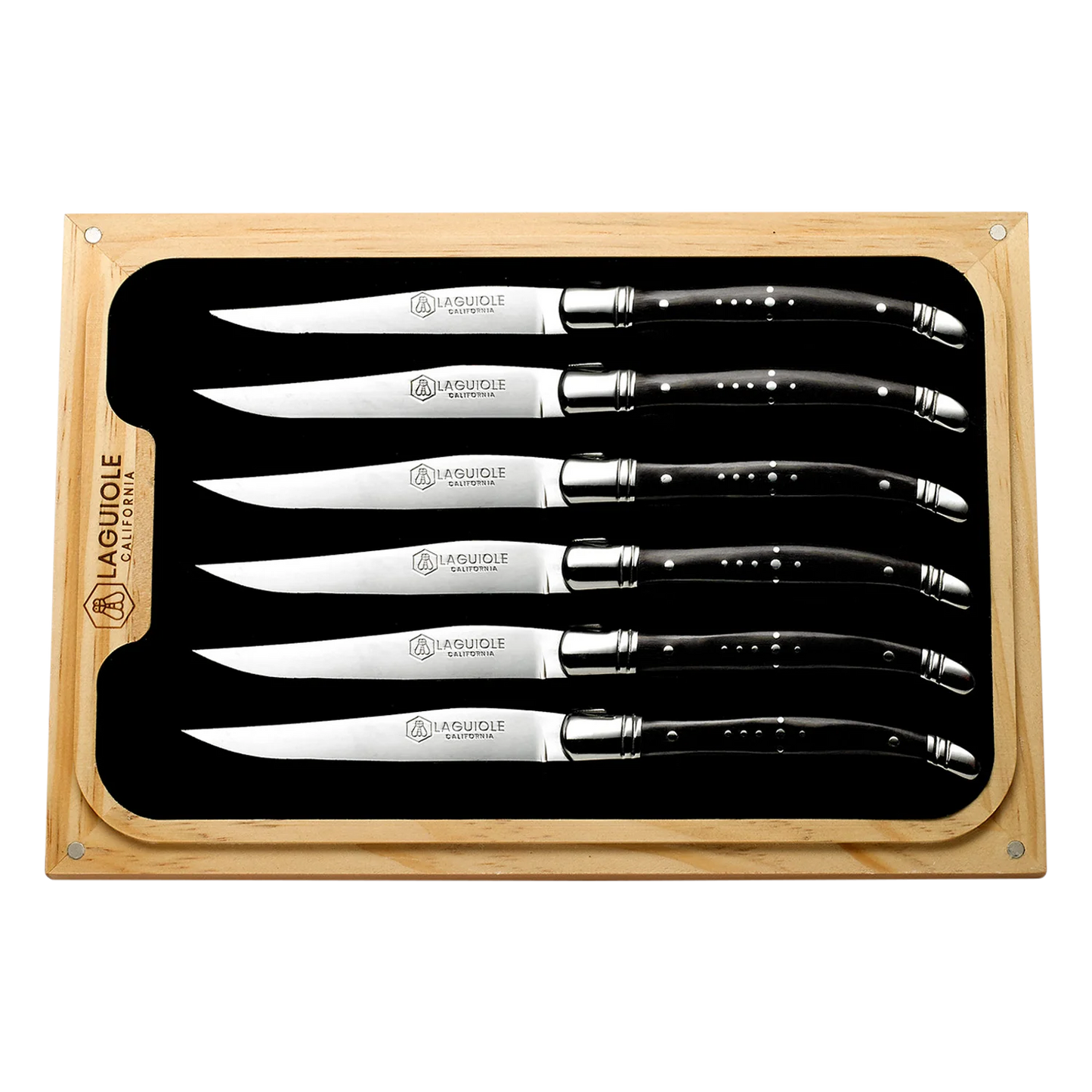 Steak Knife Set Naturalwood (Laguiole California)