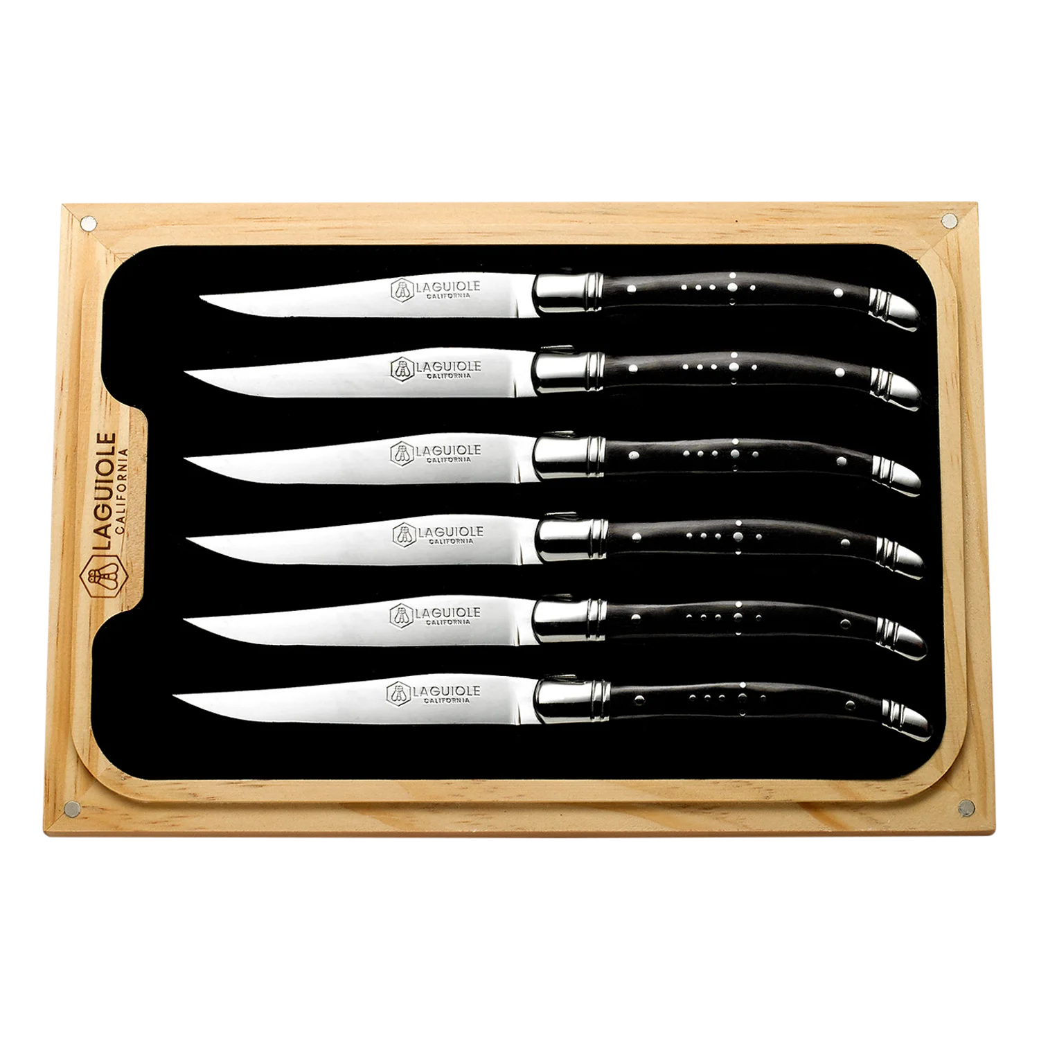 Steak Knife Set Naturalwood (Laguiole California)