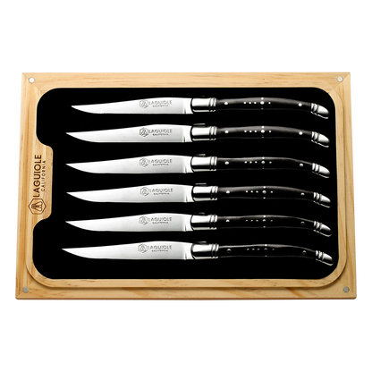 Steak Knife Set Naturalwood (Laguiole California)