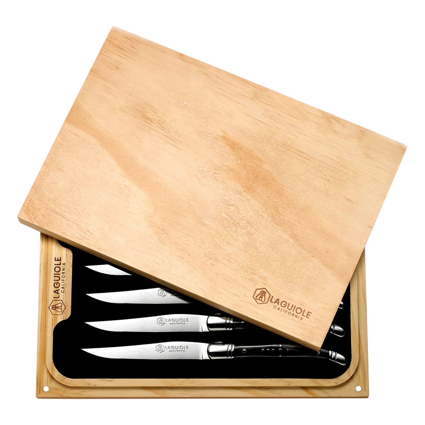 Steak Knife Set Naturalwood (Laguiole California)