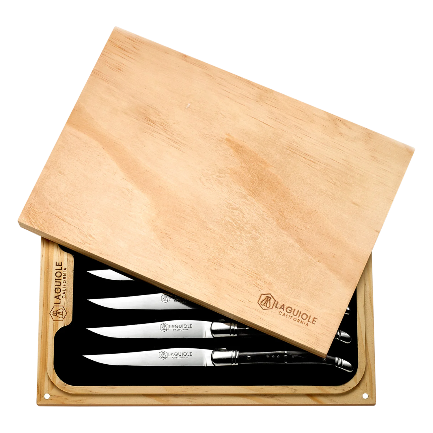 Steak Knife Set Naturalwood (Laguiole California)