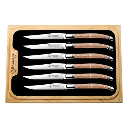 Steak Knife Set Naturalwood (Laguiole California)