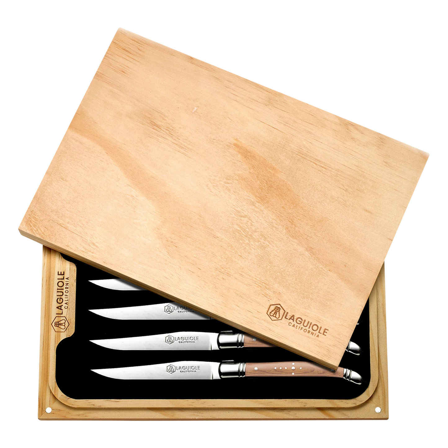 Steak Knife Set Naturalwood (Laguiole California)