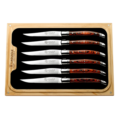 Steak Knife Set Rosewood (Laguiole California)