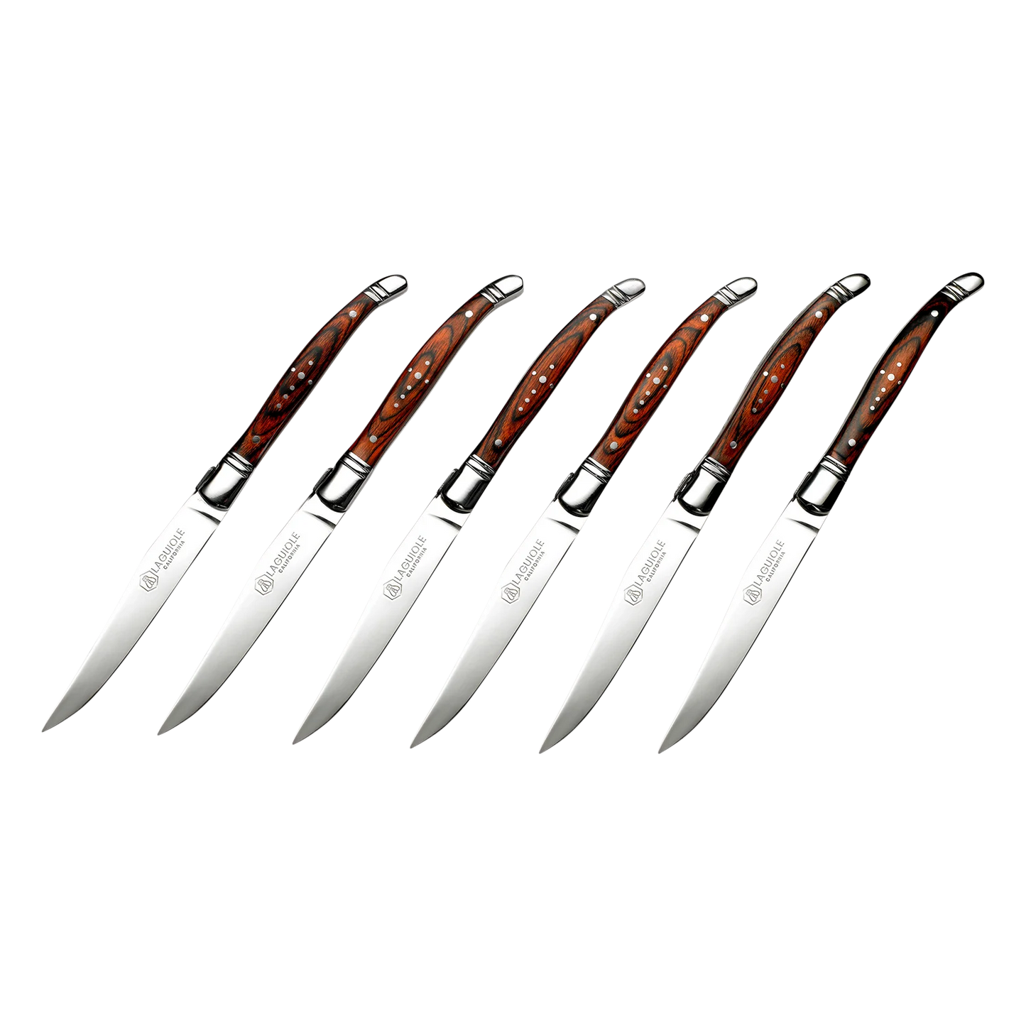 Steak Knife Set Rosewood (Laguiole California)