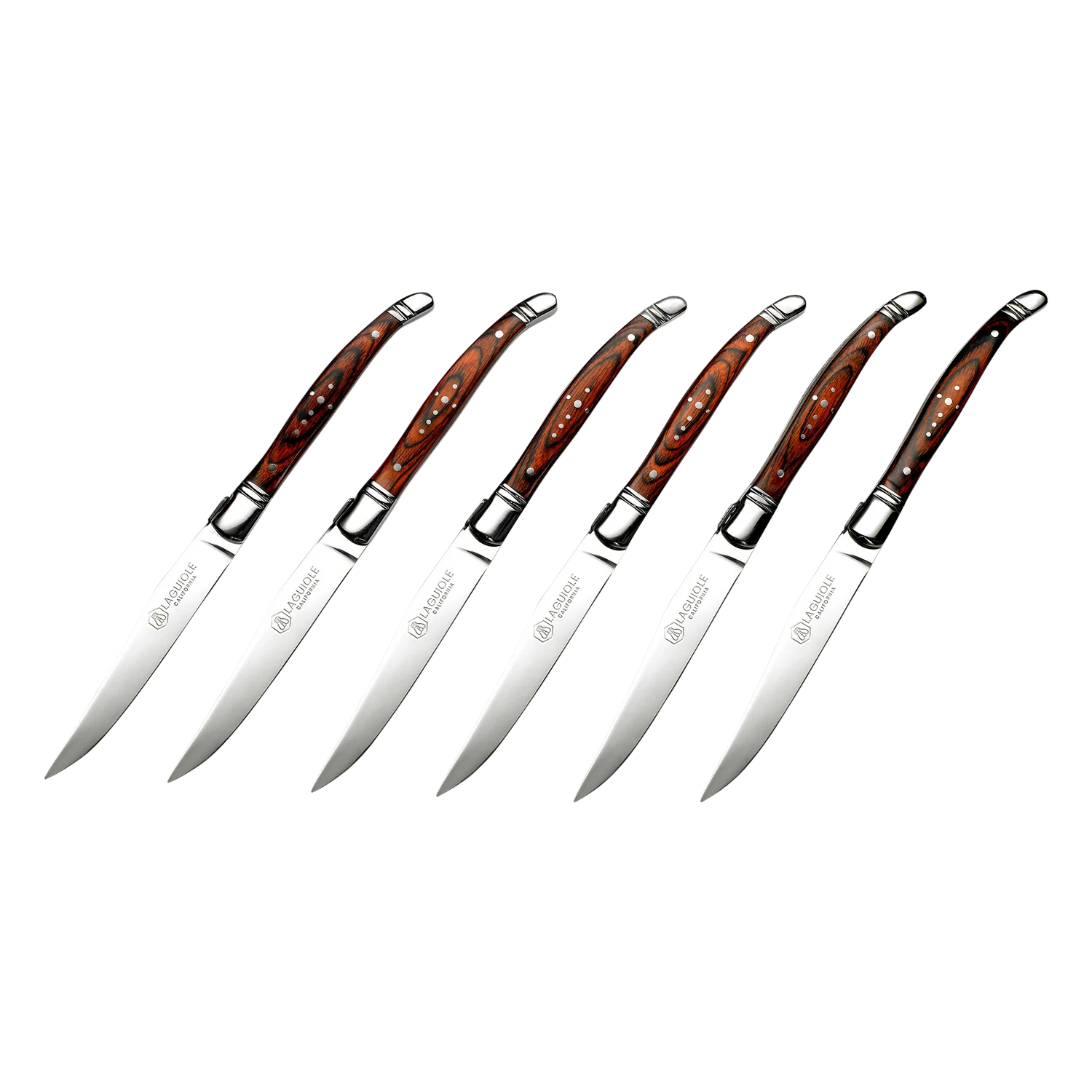 Steak Knife Set Rosewood (Laguiole California)