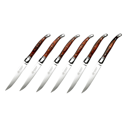 Steak Knife Set Rosewood (Laguiole California)