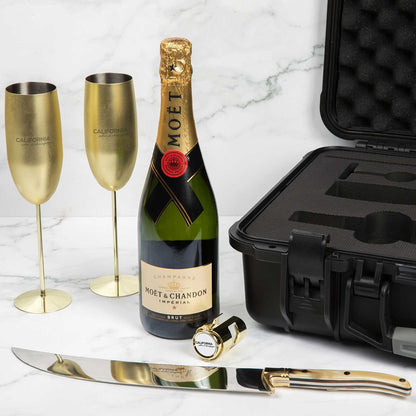 The Champagne Saber Gift Case Package
