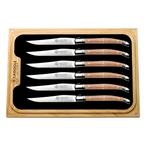 Steak Knife Set Naturalwood (Laguiole California)