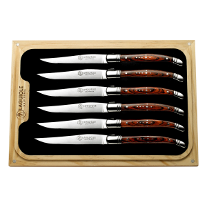 Steak Knife Set Rosewood (Laguiole California)