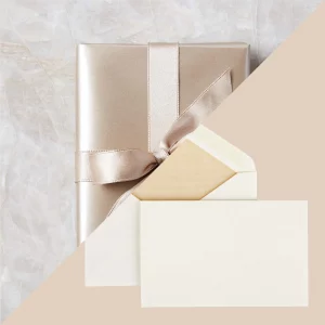 Gift wrap and note
